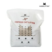 WeeLitter Coffee Cat Litter - 100% Plant Base, Alternative to Clay and Pellet Litter, Unscented, 99% Dust Free, Quick Clumping, Flushable, Eliminate 96% of Ammonia, Lightweight - 14lb