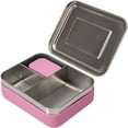 thumbnail image 1 of WeeSprout 18/8 Stainless Steel Bento Box (Compact Lunch Box) - 3 Compartment, for Kids/Adults, 1 of 7