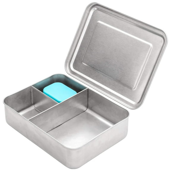 WeeSprout 18/8 Stainless Steel Bento Box (Large) - 3 Compartment Lunch Box, for Kids & Adults