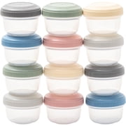 WeeSprout Baby Food Containers - Small 4 oz Containers With Lids, Leakproof & Airtight, Set of 12