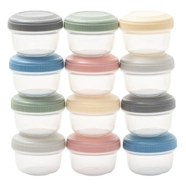 WeeSprout Baby Food Containers - Small 4 oz Containers With Lids, Leakproof & Airtight, Set of 12