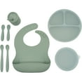 thumbnail image 1 of WeeSprout Silicone Baby Feeding Set, Develops Self Feeding Skills, BPA-Free, 8-Piece, 1 of 9