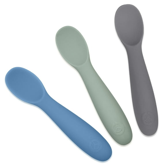 WeeSprout Baby Spoons for Self Feeding 6 Months  , Sensitive Gums & Teeth, 3 Pack   Case