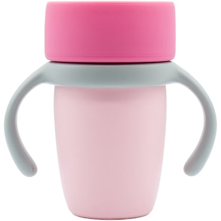 WeeSprout Baby Training Cup - Silicone Sippy Cup with Removable Handles for Weaning Off Bottle