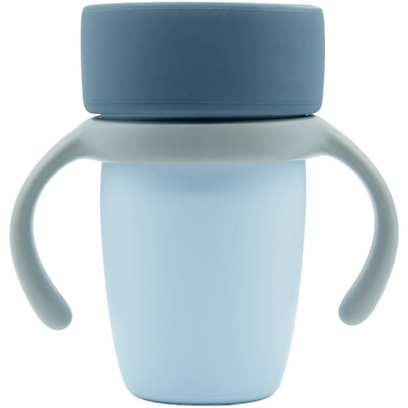 WeeSprout Baby Training Cup - Silicone Sippy Cup with Removable Handles for Weaning Off Bottle