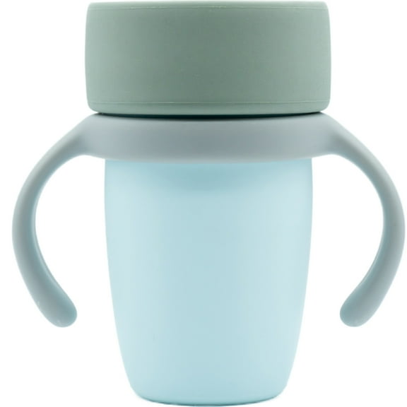 WeeSprout Baby Training Cup - Silicone Sippy Cup with Removable Handles for Weaning Off Bottle