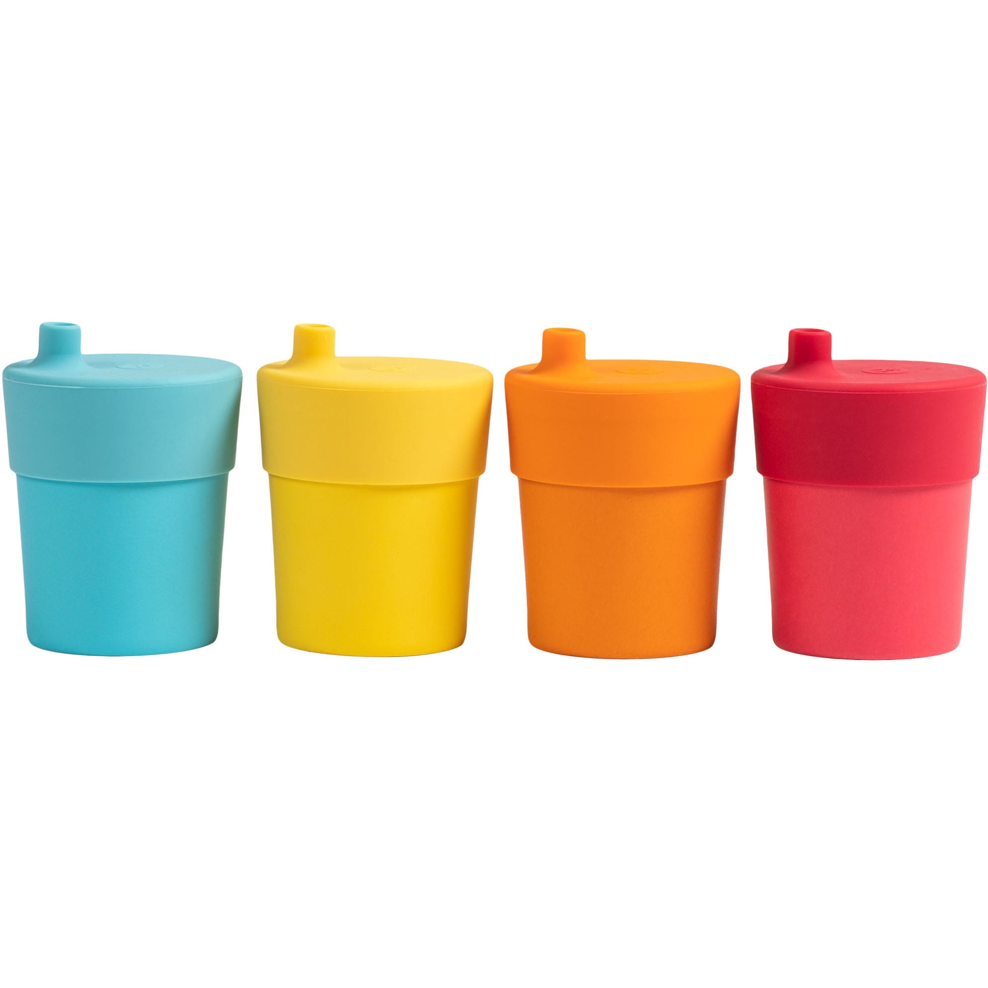 WeeSprout Bamboo Toddler Sippy Cups with Lids, 10oz, Set of 4