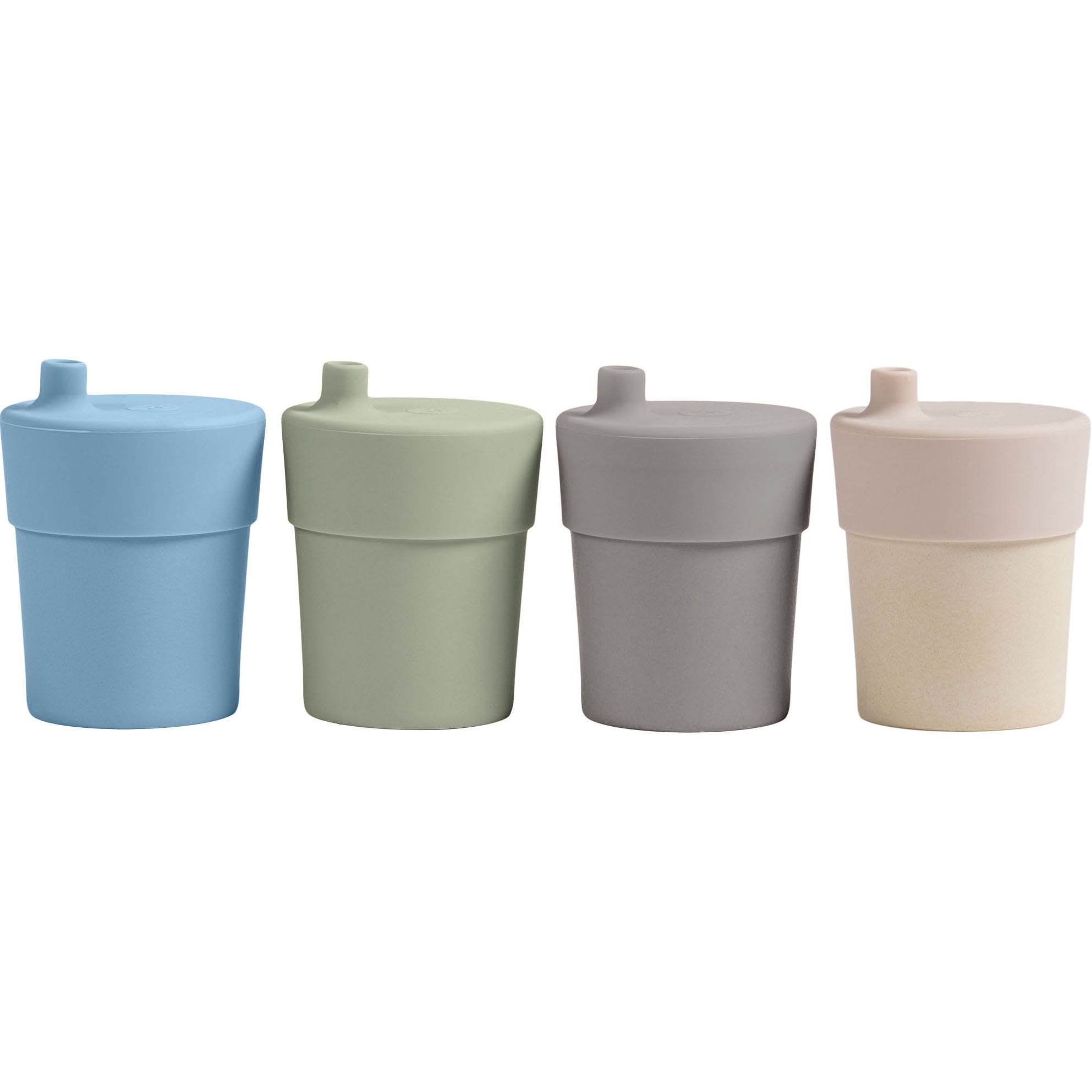 Weesprout Toddler Sippy Cups with Lids, Made with Bamboo, 10oz, Set of 4