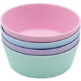 thumbnail image 1 of WeeSprout Bamboo Kids Bowls, Set of Four Kid-Sized Dinnerware, Cereal, Leftovers & Snack Bowl, 1 of 7