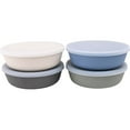 thumbnail image 1 of WeeSprout Bamboo Kids Bowls, Set of Four Kid-Sized Dinnerware, Cereal, Leftovers & Snack Bowl, 1 of 8