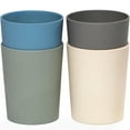thumbnail image 1 of WeeSprout Bamboo Toddler Cups, Organic & Non-Plastic Cup for Big Kids or Baby, 10 oz, Set of 4, 1 of 8