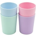 thumbnail image 1 of WeeSprout Bamboo Toddler Cups, Organic & Non-Plastic Cup for Big Kids or Baby, 10 oz, Set of 4, 1 of 7