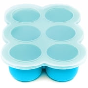 WeeSprout Silicone Baby Food Freezer Tray with Clip-on Lid Six 3 Ounce Sections