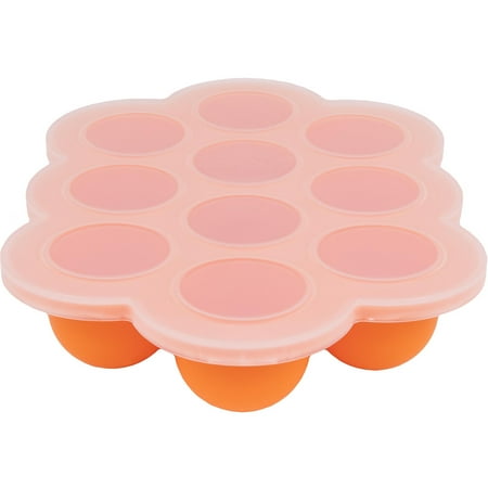 WeeSprout Silicone Baby Food Freezer Tray with Clip-on Lid (Ten 1.5 Ounce Sections)