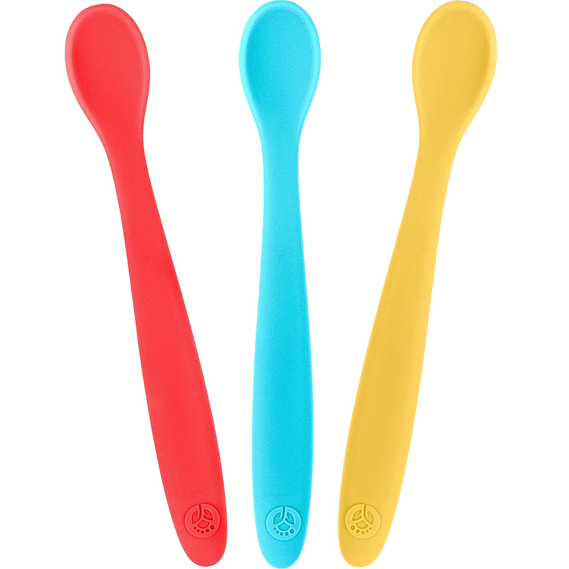 WeeSprout Silicone Baby Spoons, First Stage Infant Feeding Utensils ...