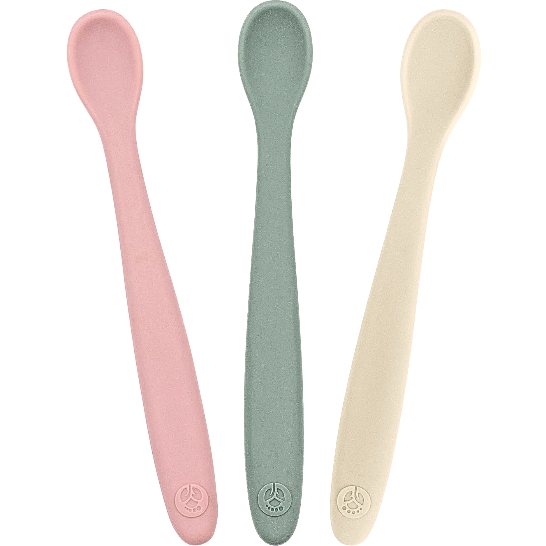 WeeSprout Silicone Baby Spoons, First Stage Infant Feeding Utensils ...