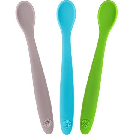 WeeSprout Silicone Baby Spoons, First Stage Infant Feeding Utensils with Soft-Tip, Set of 3 price history and forecast - WeeSprout BSFS