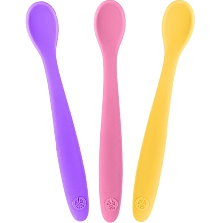 WeeSprout Silicone Baby Spoons, First Stage Infant Feeding Utensils with Soft-Tip, Set of 3 price history and forecast - WeeSprout BSFS