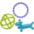 thumbnail image 1 of WeeSprout Teethers for Baby, Silicone Toys for Infant Teething, 1 of 6