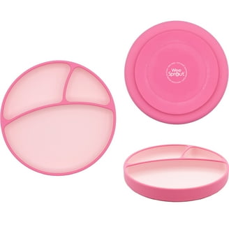 WeeSprout Suction Plates with Lids for Babies Toddlers, 100
