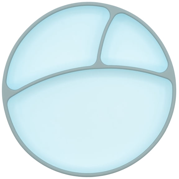 WeeSprout Silicone Suction Plate, Baby Plate with Suction Cup, Divided Dish for Kids, Toddlers