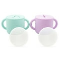 thumbnail image 1 of WeeSprout Snack Containers, Food Grade Silicone Cups, Spill-Proof Tops for Toddlers & Babies, 2 pack, 1 of 7