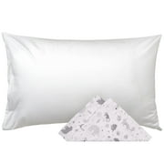 WeeSprout Mini Toddler Pillow for Kids Sleeping, Organic Cotton Shell & Pillowcase 18x13x3