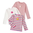 thumbnail image 1 of WeeWhimsy 3 Pack Baby and Toddler Girls Shirts Cotton Long Sleeve T-Shirts Kids Tshirts Summer Tees Tops (2Y-8Y), 1 of 6