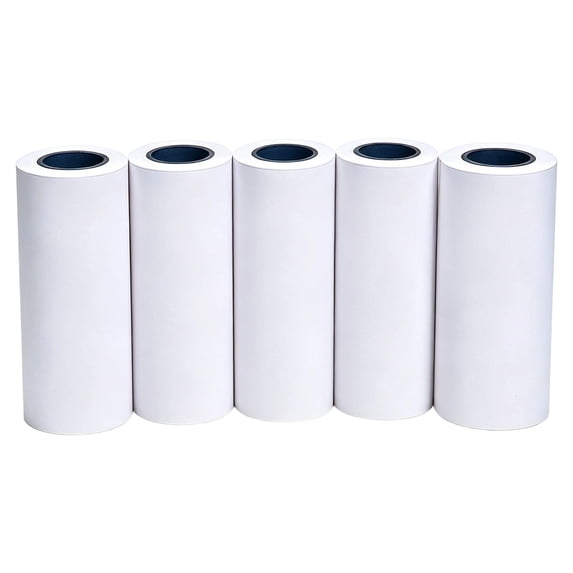 HSMQHJWE 5 Rolls 57x30mm 29.5ft Thermal Sticker Paper,Multicolor Thermal Printer Stickers Paper,for Study Notes,Photos,Work