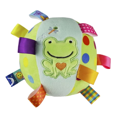 WeeWhimsy Colorful Squeaky Hanging Dog Training Toy 6 Inch Squeaky Hanging Dog Toy Soft Stuffed with Cotton Material Built In Bell Interactive Chew Toy for Small Medium Dogs