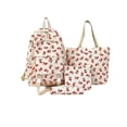 thumbnail image 1 of Weebloom 4Pcs Bow School Backpack For Kids Girls Cute Three Piece Daypack With Multiple Pockets Large Bookbag Middle High School College White, 1 of 9