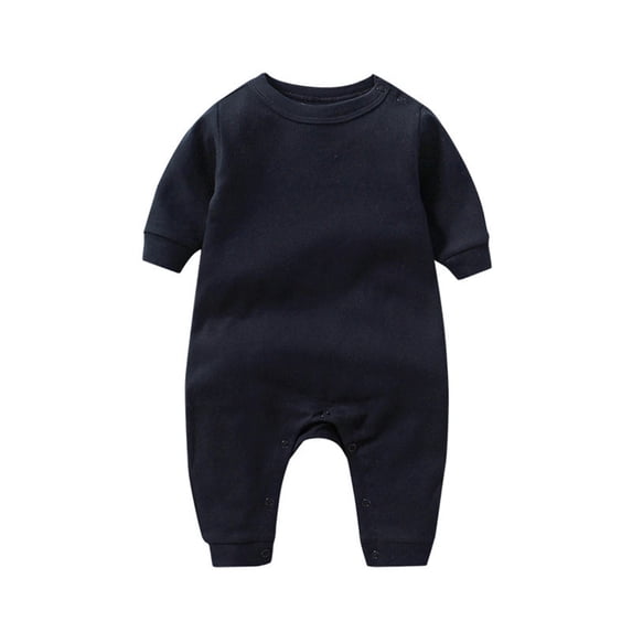 Weebloom Baby Boy Girl Pajamas Footless Comfort Bodysuit Long Sleeve Jumpsuit Toddler Playwear Soft Outfit Sleepwear Loungewear Pjs Sleepers Romper Onesie Black 9-12 Months
