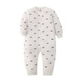 thumbnail image 1 of Weebloom Baby Boy Girl Rompers Cartoon Print Jumpsuit Playsuits Outfits Pajamas Soft 18-24 Months, 1 of 2