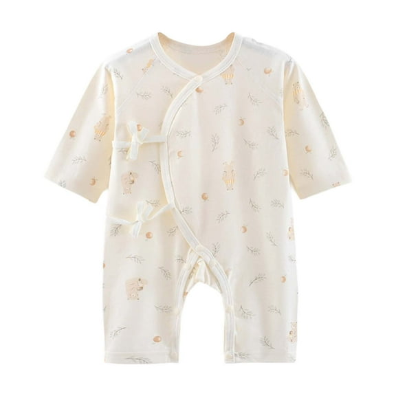 Weebloom Baby Boy Romper Thin Dress Crawling Dress 0-6 Months Dailywear,0-2 Months