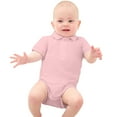 thumbnail image 1 of Weebloom Baby Boy Rompers Girls Solid Color Short Sleeve Lapel Bodysuit Dailywear,6-9 Months, 1 of 9