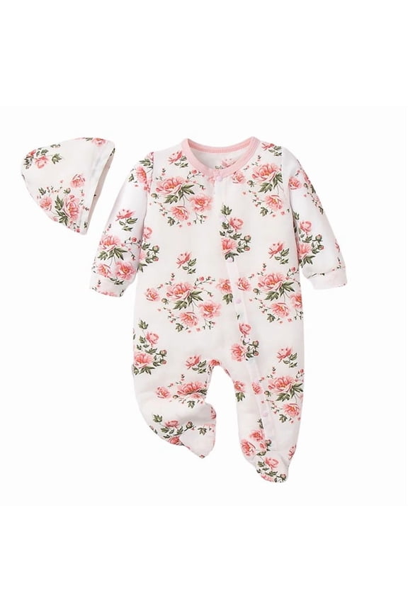 Baby Boys Girls Onesie Footie Jumpsuit Comfortable Stylish Bodysuit 0-12 Months Sleep And Play Pjs Sleepers Romper Pajamas Light Pink 3-6 Months