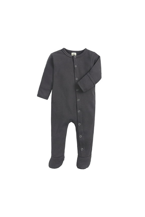 Baby Boys Girls Romper Footie With Mitten Unisex Snap Up Jumpsuit 0-12 Months Sleepwear Loungewear Pjs Sleepers Pajamas Onesie Dark Gray 3-6 Months