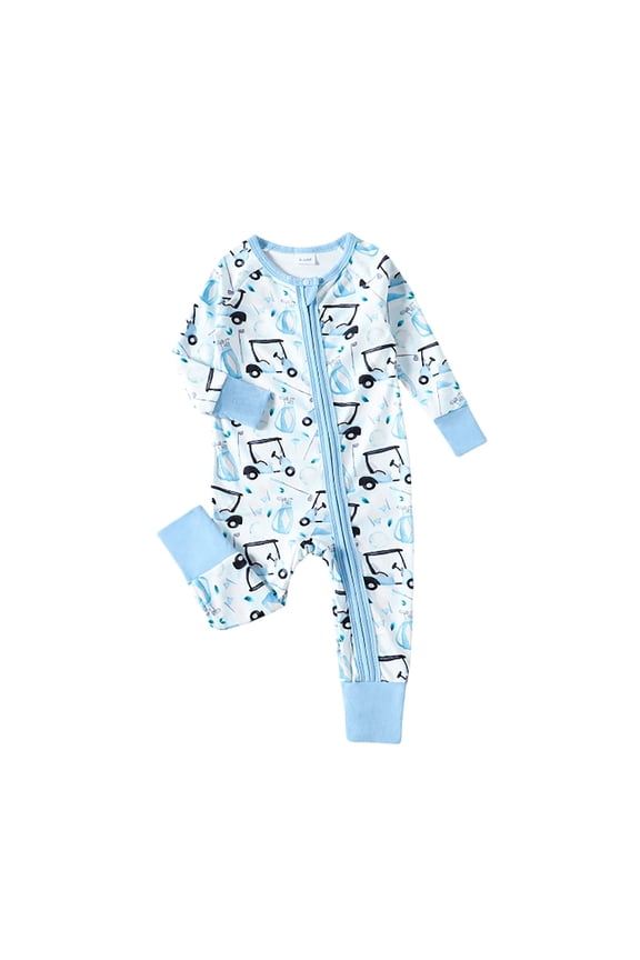 Baby Boys Girls Romper Footless Jumpsuit Comfortable Stylish Bodysuit 0-24 Months Sleepwear Loungewear Pjs Sleepers Pajamas Onesie Light Blue 9-12 Months