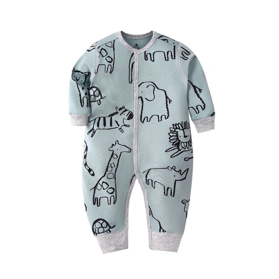Weebloom Baby Girl Outfits Print Romper Jumpsuit Playsuits Sleepers 18-24 Months Black
