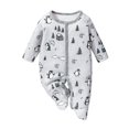 thumbnail image 1 of Weebloom Baby Girl Outfits Romper Jumpsuit Comfortable Stylish Bodysuit Everyday Wear Crawling Sleeping Sleepers 0-2 Months Light Blue, 1 of 6