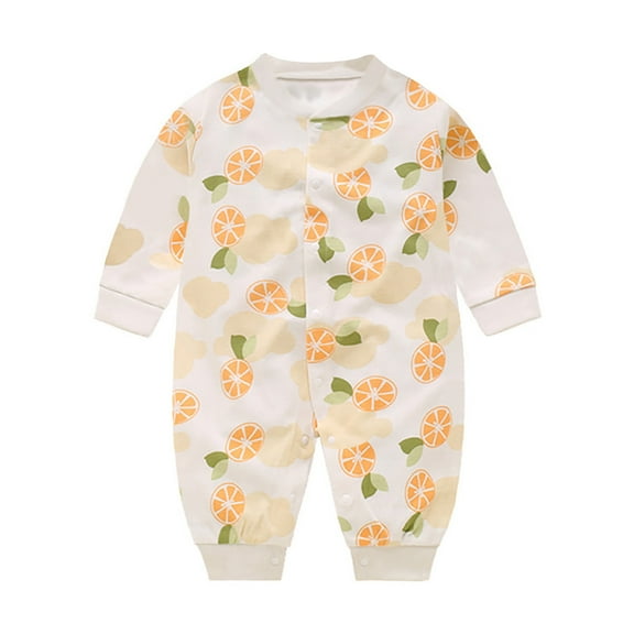 Weebloom Baby Girl Pajamas, Print Jumpsuit Playsuits Pyjamas Baby Girl Rompers,3-6 Months