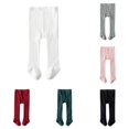 thumbnail image 1 of Weebloom Baby Girls Leggings Tights Soft Cotton Kids Tights Warm Tights For Girls Yoga Dance Pants White 0-9 Months, 1 of 6