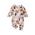 thumbnail image 1 of Weebloom Baby Halloween Outfits Girl Cartoon Cute Printing Pullover Romper Jumpsuit Clothes 0-3 Months, 1 of 8