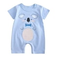 thumbnail image 1 of Weebloom Baby Loungewear, Children Cartoon Short Sleeve Cute Animals Jumpsuit Clothes Pjs Baby Boy Rompers,3-6 Months, 1 of 3
