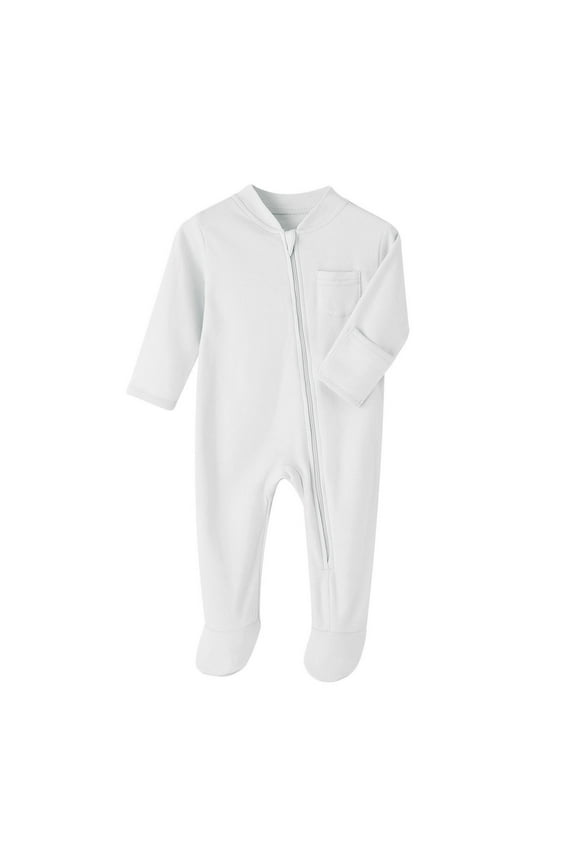 Baby Rompers Girl Boy Bodysuits Winter Long Sleeve Zip Up Romper Soft Outfit For Toddler 1-12 Months Comfortable Warm Outfit Loungewear,Beige 6-9 Months