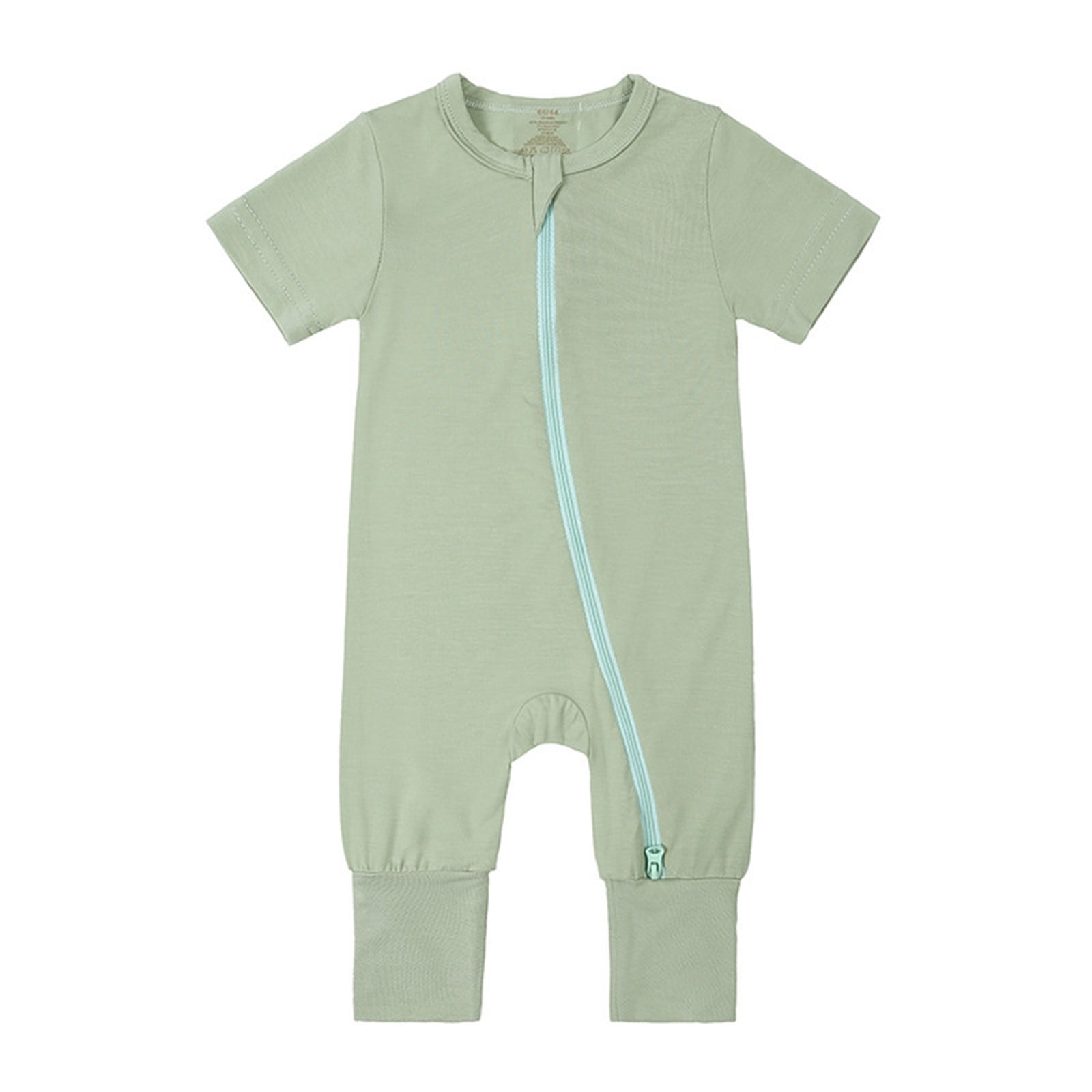 Weebloom Bamboo Baby Clothes,Bamboo Footless Zipper Short Sleeve ...