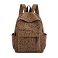 thumbnail image 1 of Weebloom Bow School Backpack For Kids Girls Cute Lightweight Corduroy Casual Schoolbag Bookbag Middle High School College Brown, 1 of 8