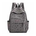 thumbnail image 1 of Weebloom Bow School Backpack For Kids Girls Cute Lightweight Corduroy Casual Schoolbag Bookbag Middle High School College Grey, 1 of 3