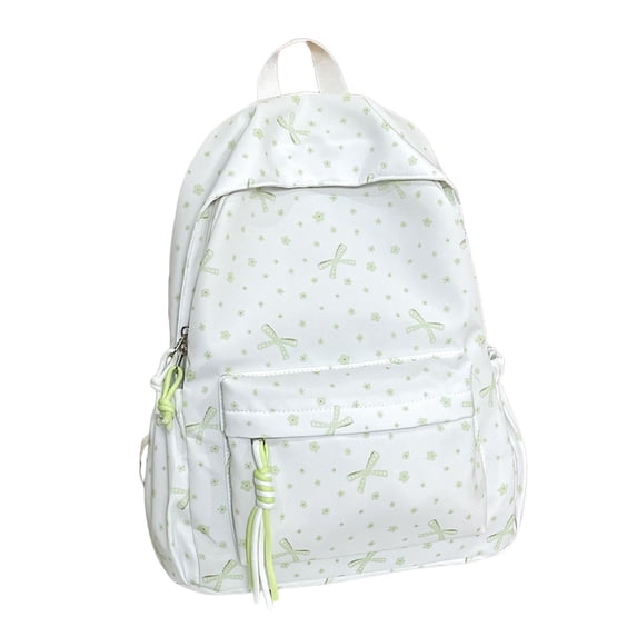 Weebloom Bow School Backpack For Kids Girls Cute Polka Bow Backpack Versatile Casual Daypack Lightweight Large Bookbag Middle High School College Green