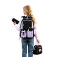 thumbnail image 1 of Weebloom Bow School Backpack With Lunch Box Pencil Case For Kids Girls Cute 3Pcs School Bags Set Three Piece Daypack Large Bookbag Elementary Middle High School Black, 1 of 6
